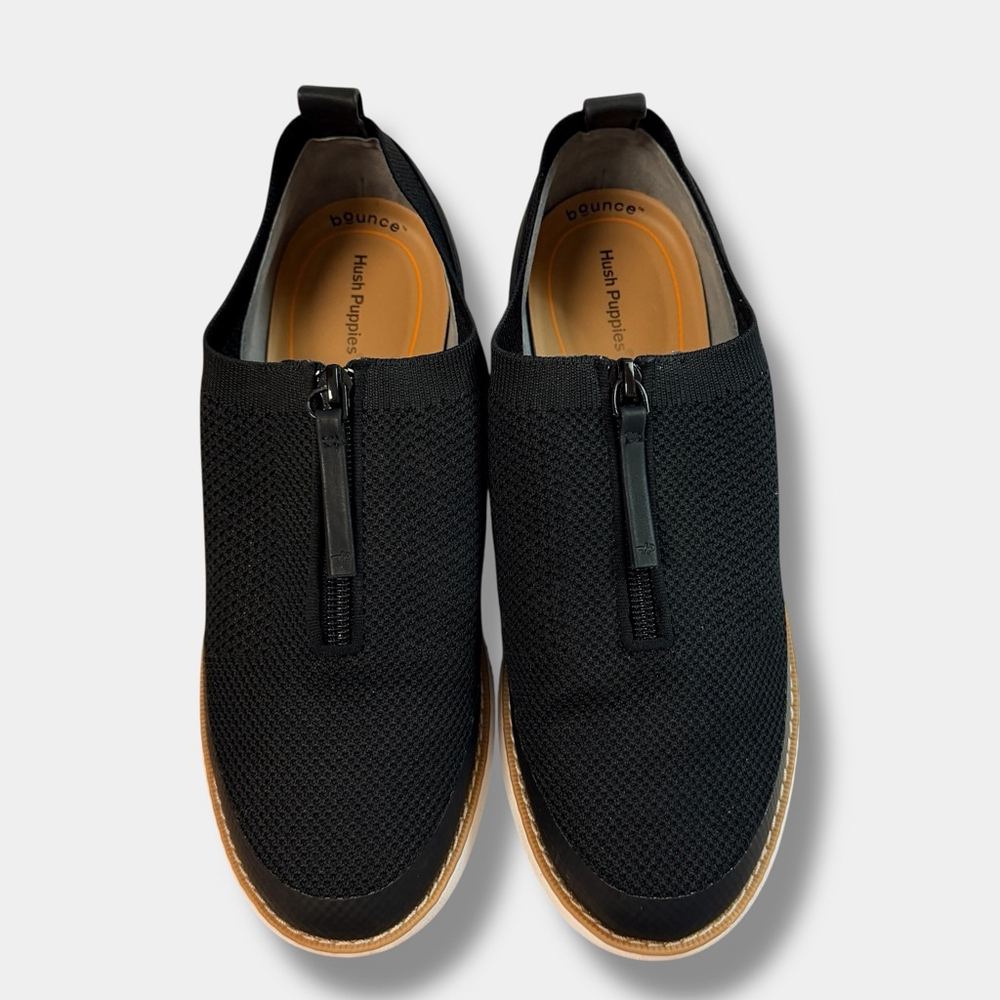 Hush Puppies Women’s Black Knit Zip Slip-On Shoes Bounce Comfort US 8M - Picture 10 of 15